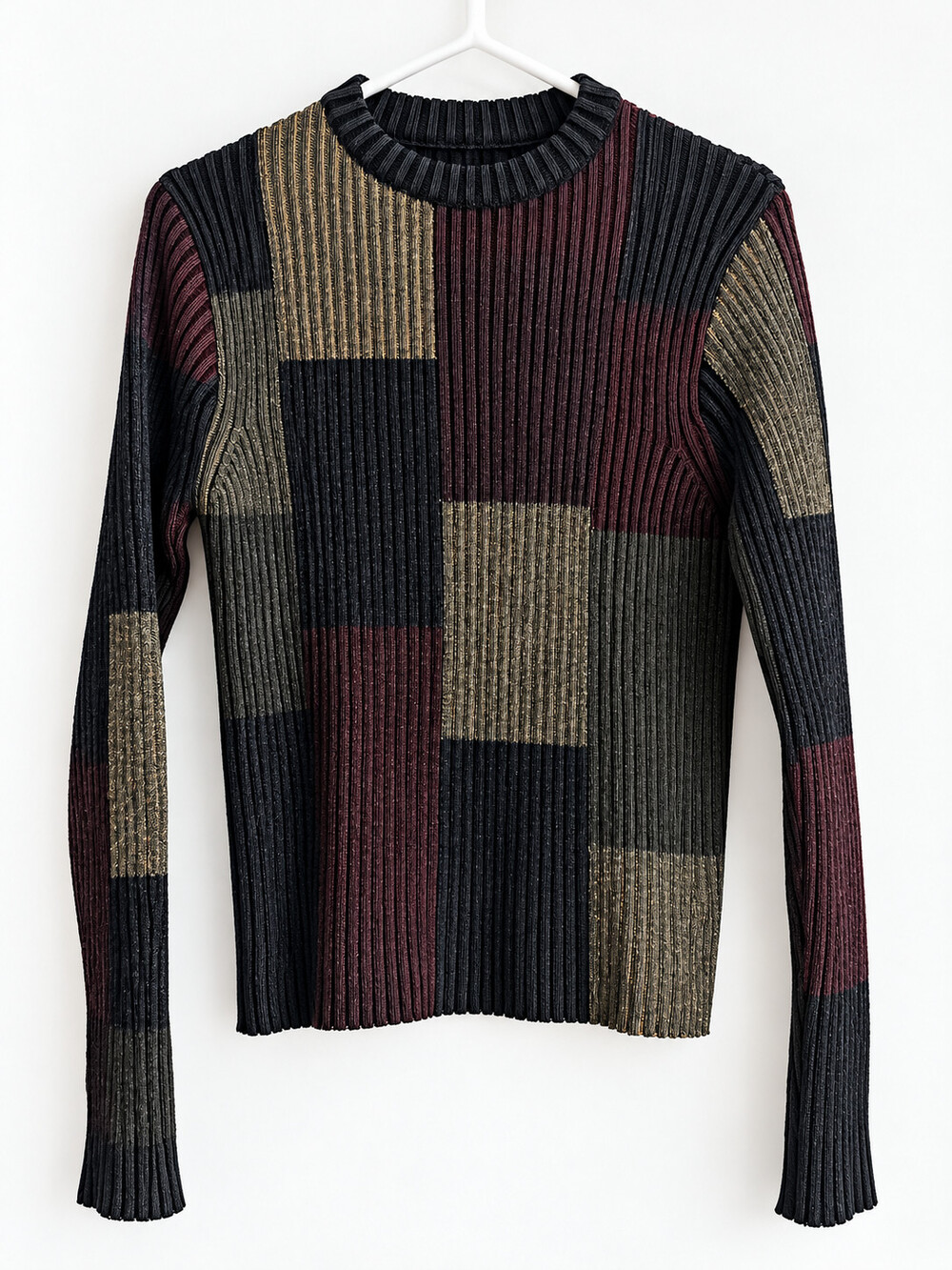 dirk schonberger color block Ribbed Sweater S